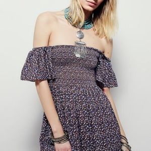 Free People off the should midi dress